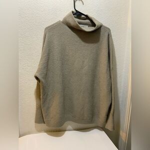 Chelsea & Theodore Turtleneck Sweater Ribbed Design Textured Lightweight XL